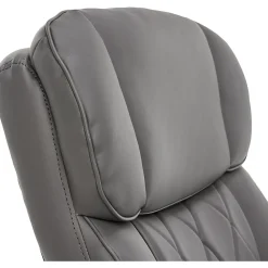 Ergonomic Chairs*La-Z-Boy Sutherland Ergonomic Faux Leather Swivel Computer and Desk Chair, (CHR10048B) Gray