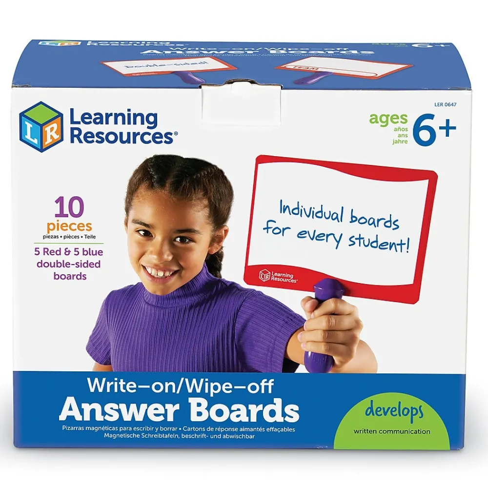 Dry Erase*Learning Resources Dry-Erase Boards, Answer Boards (LER0647)