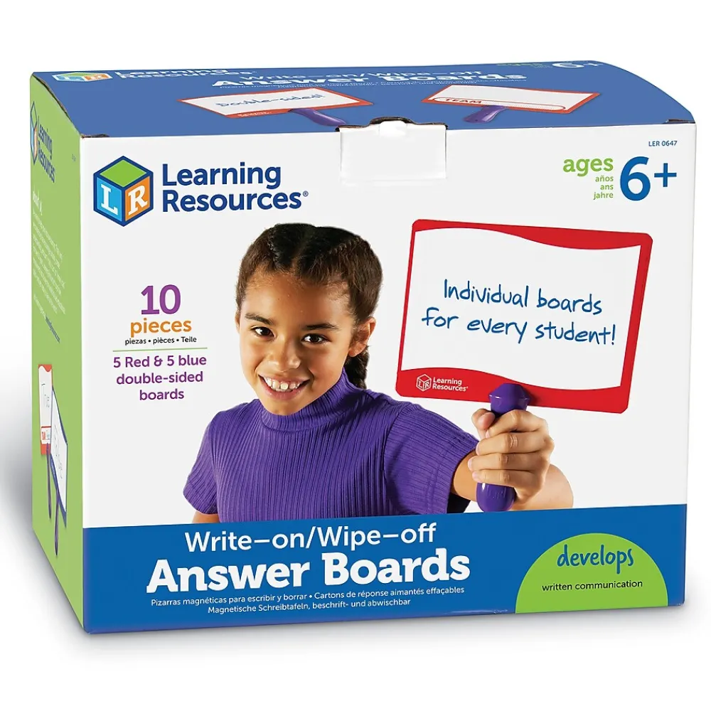 Dry Erase*Learning Resources Dry-Erase Boards, Answer Boards (LER0647)