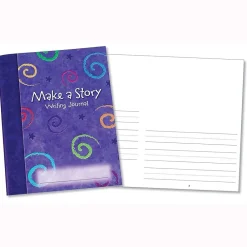 Journals|Learning Resources Make a Story Writing Hardcover Journal, 7" x 9", Purple, 10/Set (LER3469)