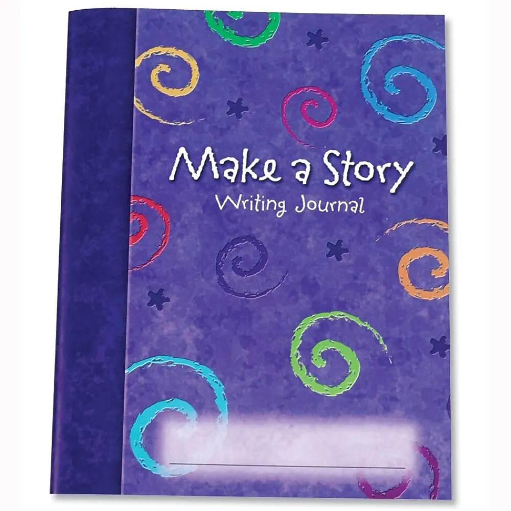 Journals|Learning Resources Make a Story Writing Hardcover Journal, 7" x 9", Purple, 10/Set (LER3469)
