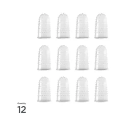 New Lee Medium Fingertip, Clear, 12/Pack (41050)