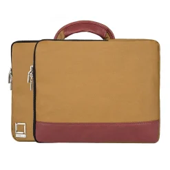 Laptop Sleeve Briefcase fits 13.3 Inch Laptop, Tan Brown (PT_LENLEA503_13)<Lencca Hot