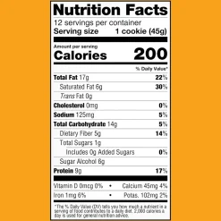 Lenny & Larry's Keto Gluten Free Peanut Butter Cookies, 1.6 oz., 12 Packs/Box (220-02084)