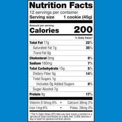 Lenny & Larry's Keto Gluten Free Chocolate Chip Cookies, 1.6 oz., 12 Packs/Box (220-02083)