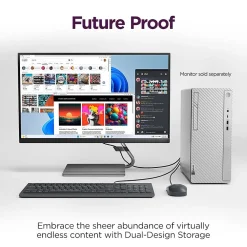 Hot Lenovo IdeaCentre Tower Desktop Computer, Intel Core i5-14400, 8GB RAM, 512GB SSD, Mouse & Keyboard Included, Windows 11 Home