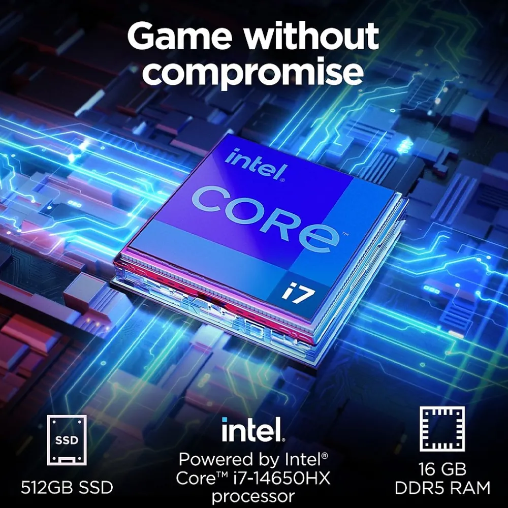 Clearance Lenovo Legion 5 16" QHD 165Hz Gaming Laptop, NVIDIA GeForce RTX 4050, Intel Core i7-14650HX, 16GB, 512GB SSD, Windows 11 Home
