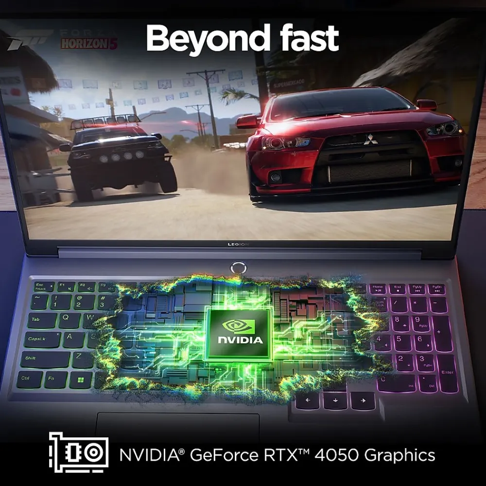 Clearance Lenovo Legion 5 16" QHD 165Hz Gaming Laptop, NVIDIA GeForce RTX 4050, Intel Core i7-14650HX, 16GB, 512GB SSD, Windows 11 Home