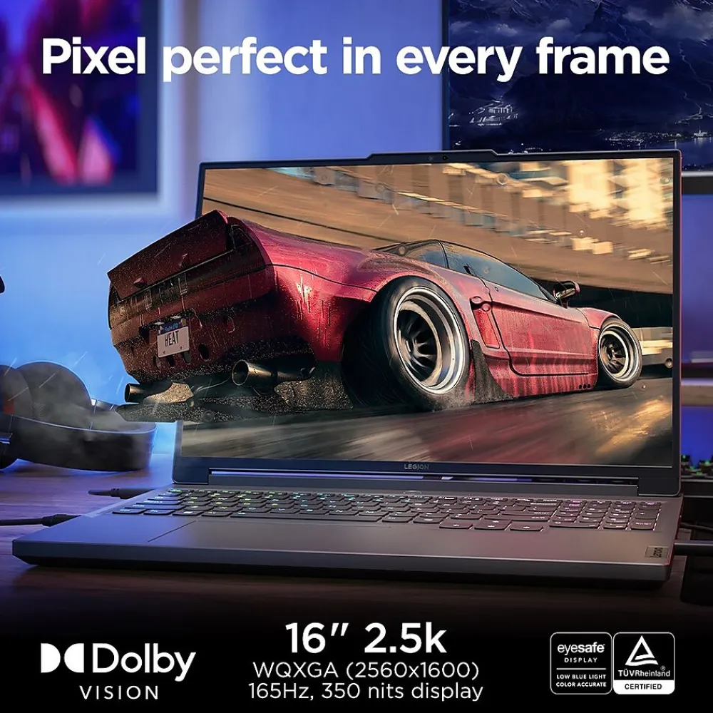 Clearance Lenovo Legion 5 16" QHD 165Hz Gaming Laptop, NVIDIA GeForce RTX 4050, Intel Core i7-14650HX, 16GB, 512GB SSD, Windows 11 Home