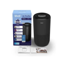 Levoit PlasmaPro 400S True HEPA Air Purifier, 4-Speed, Wi-Fi Enabled, Black (HEALVSUS0111Y)