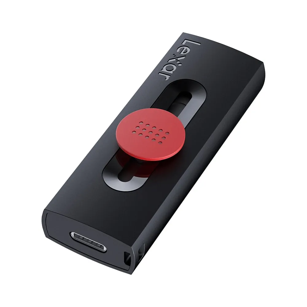 Outlet Lexar JumpDrive D300 Dual 128GB USB 3.2 Gen 1 Type-C/Type-A Flash Drive, Black/Red, 2/Pack (LJDD300128G-B2BNU)