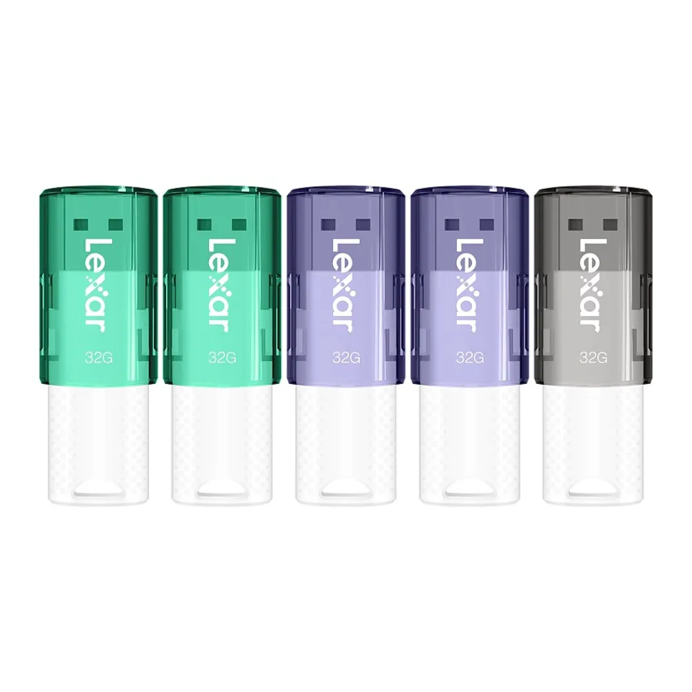 Outlet Lexar JumpDrive 32GB USB 2.0 Flash Drive, Assorted Colors, 5/Pack (LJDS6032GB5)