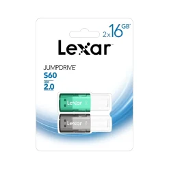 Best Lexar JumpDrive S60 16GB USB 2.0 Flash Drive, 2/Pack (LJDS60-16GB2NNU)