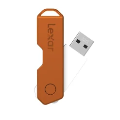 Clearance Lexar Twist Turn2 32GB USB 2.0 Type-A Flash Drive, Teal/Purple/Orange, 3/Pack (LJDTT2-32GABNA3)