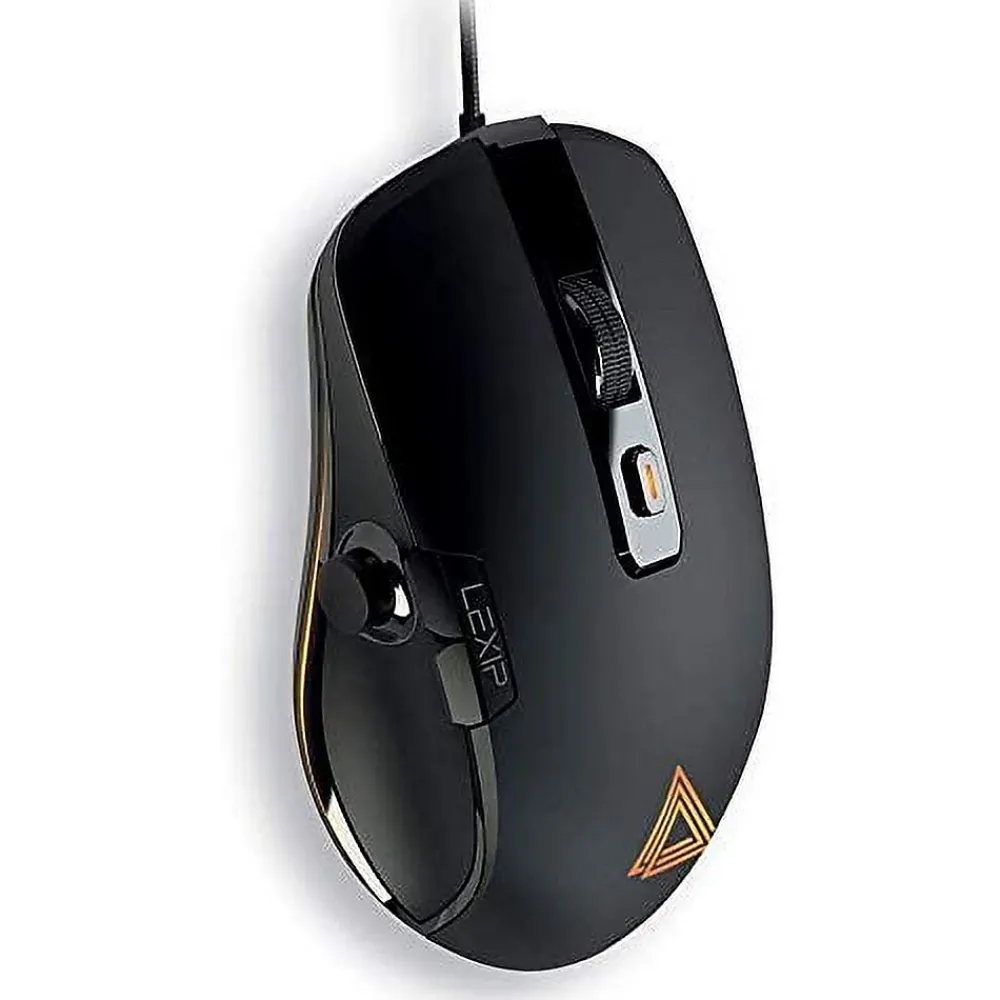 Discount Lexip Alpha Ergonomic Optical Gaming Mouse, Black (JVAPCM00446)