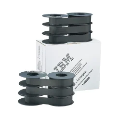 Lexmark IBM 1040990 Nylon Printer Replacement Ribbon for IBM 6400/6408 Printers, Black, 6/Box (1040990)