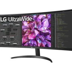 Hot LG UltraWide 34" 100 Hz LCD Monitor, Black Texture (34BQ60QC-B)