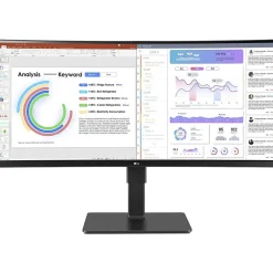 Best LG UltraWide 34" 100 Hz LCD Monitor, Black Texture (34BQ77QC-B)