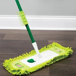 Commercial Microfiber Fingers Dust Mop, Yellow & Green, 6/Carton (195)<Libman New