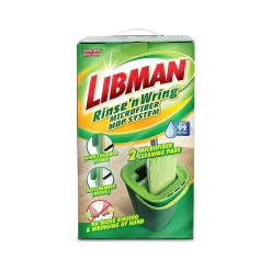 Rinse 'n Wring Microfiber Butterfly Mop & Bucket Kit, Green, /Set (1516001)<Libman Clearance