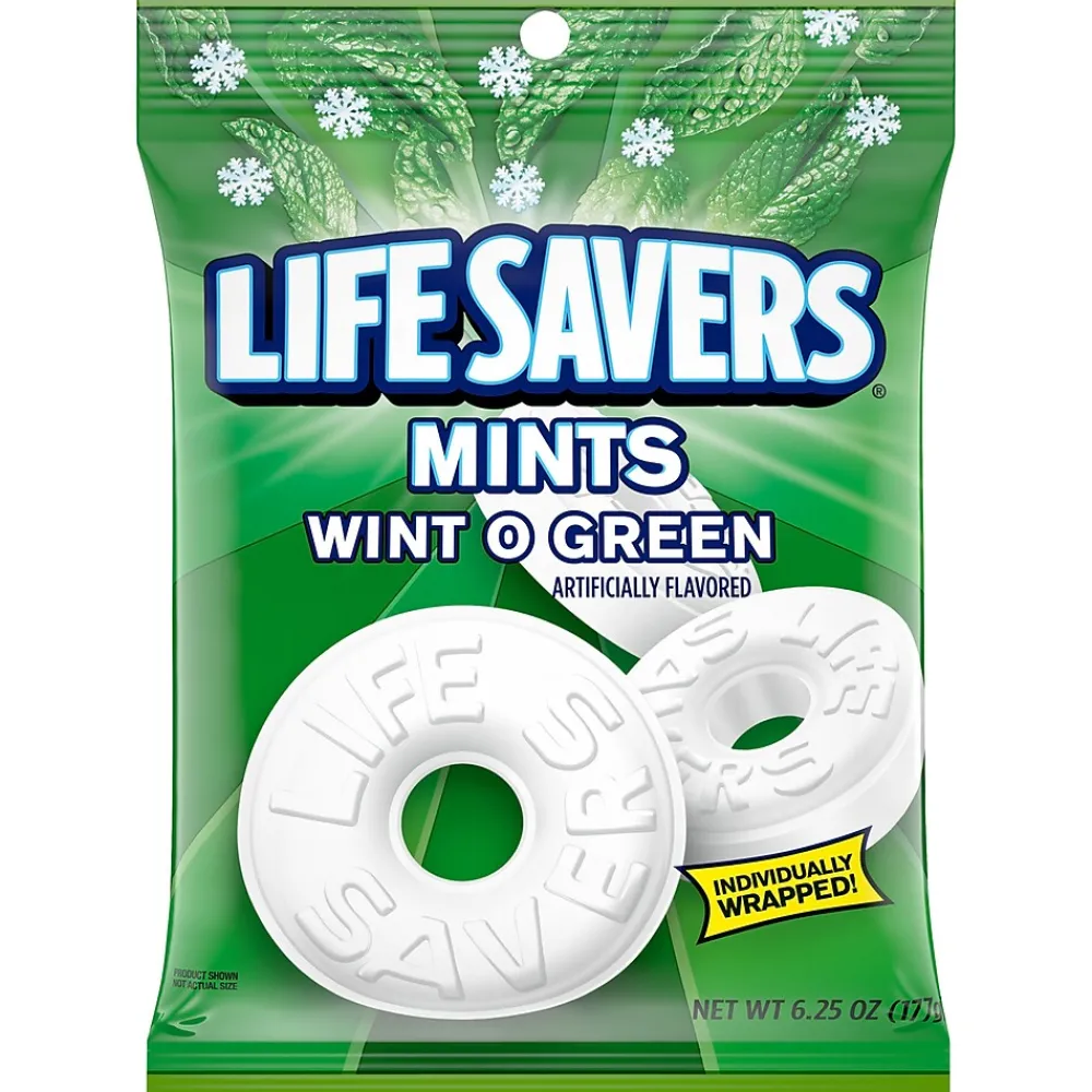 LifeSavers Life Savers Wint O Green Mints Candy Bag, 6.25 oz (NFG885041)