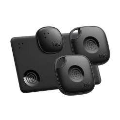 Life360 Tile Essentials Pack Bluetooth Tracker, Black, 4/Pack (RE-64014)<Tile by Life360 Outlet