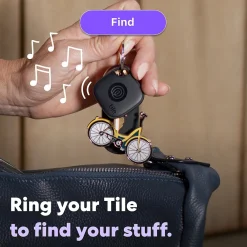 Life360 Tile Mate Bluetooth Tracker, Black, 2/Pack (RE-60012)<Tile by Life360 Outlet