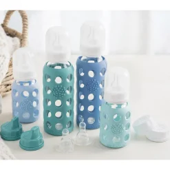 Lifefactory Baby Water Bottle, Assorted Colors, 9 oz. (LF120406C4)