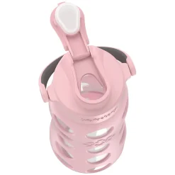 Lifefactory Glass Water Bottle, 22 oz., Desert Rose (LIFLG4321MDR4)