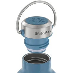 Lifefactory Stainless Steel Double Wall Insulated Water Bottle, 32 oz., Dark Denim (LIFLS365MDD4)