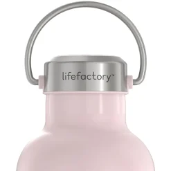 Lifefactory Stainless Steel Double Wall Insulated Water Bottle, 32 oz., Desert Rose (LIFLS365MDR4)