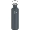 Lifefactory Stainless Steel Double Wall Insulated Water Bottle, 32 oz., Carbon (LIFLS365MCN4)