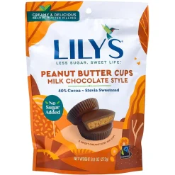 Lily’s Lily's Milk Chocolate Peanut Butter Cups, 9.6 oz. (220-02042)