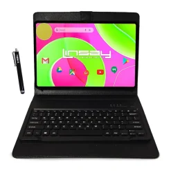12 OCTA CORE 8GB Ram 256GB Storage Android 14 Tablet with Black Style Keyboard Pen Stylus<Linsay Sale