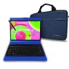 12" Octa Core Tablet, 8GB RAM, 256GB Storage, Android 14 Bundled with Blue Keyboard Case, Briefcase, Stylus Pen<Linsay New
