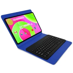 12" Octa Core Tablet, 8GB RAM, 256GB Storage, Android 14, Bundled with Blue Style Keyboard Bundled with App Pack<Linsay