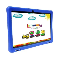 10.1" Tablet with Case, WiFi, 2GB RAM, 64GB Storage, Android 13, Black/Blue (F10IPKIDSB)<Linsay Sale