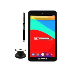 7" Tablet with Holder and Pen, WiFi, 2GB RAM, 64GB Storage, Android 13, Black (F7UHDP)<Linsay Clearance