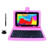 7" Tablet with Pop-Up Holder, Stylus & Pink Leather Case, , WiFi, 2GB RAM, 64GB Storage, Android 13 (F7UHDBKSPINKP)<Linsay Outlet