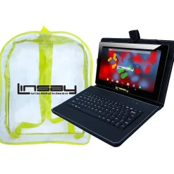 F10 Series 10.1" Tablet, WiFi, 2GB RAM, 64GB , Android 13, Black w/Black Keyboard & Bag Pack (F10XIPSCKBAG)<Linsay Sale