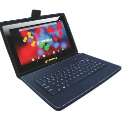 F10 Series 10.1" Tablet, WiFi, 2GB RAM, 64GB Storage, Android 13, Black w/Black Keyboard (F10XIPSBK)<Linsay Sale