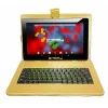 F10 Series 10.1" Tablet, WiFi, 2GB RAM, 64GB Storage, Android 13, Black w/Golden Keyboard (F10XIPSBDG)<Linsay