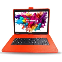 Octa Core 10.1" Tablet, 4GB RAM, 128GB Storage, Android 13, Bundled with Red Style Keyboard and Stylus Pen<Linsay Discount