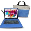 Octa Core 10.1" Tablet, 4GB RAM, 128GB Storage, Android 13, Bundled with Blue Keyboard Case, Briefcase, and Stylus Pen<Linsay Discount