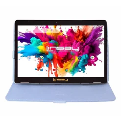 Octa Core 10.1" Tablet, 4GB RAM, 128GB Storage, Android 13, Android Bundled with White Leather Case and Stylus Pen<Linsay Online