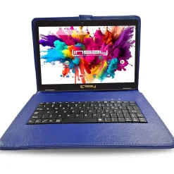 Octa Core 10.1" Tablet, 4GB RAM, 128GB Storage, Android 13, Bundled with Blue Keyboard, Application Pack, and Stylus Pen<Linsay