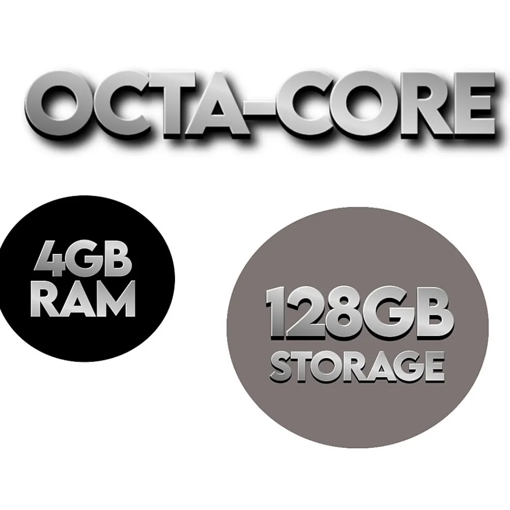 10.1"OCTA CORE 128GB Storage Android 13 Tablet with Black Pink White Marble Case and Pen Stylus<Linsay New