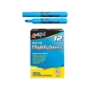 Highlighters|Liqui-Mark Tank Fluorescent Highlighter, Chisel Tip, Blue, Dozen (60823)