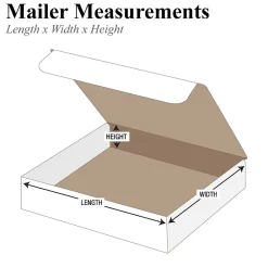 Sale Unbranded Literature Mailers, 11 1/8" x 8 3/4" x 1", White, 50/Bundle (ML1181)