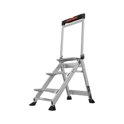 Little Giant Ladders Jumbo Step Aluminum Step Ladder, 375 lb Capacity (11903)